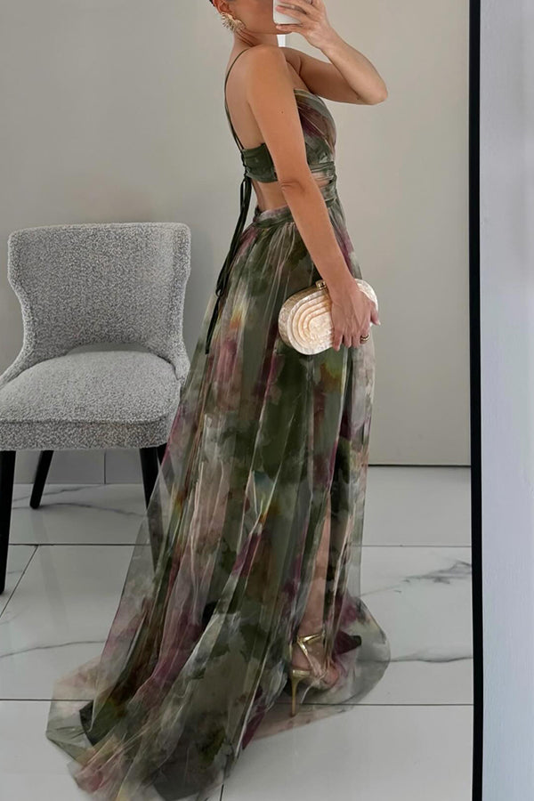 Gisela – Vestido largo con estampado floral