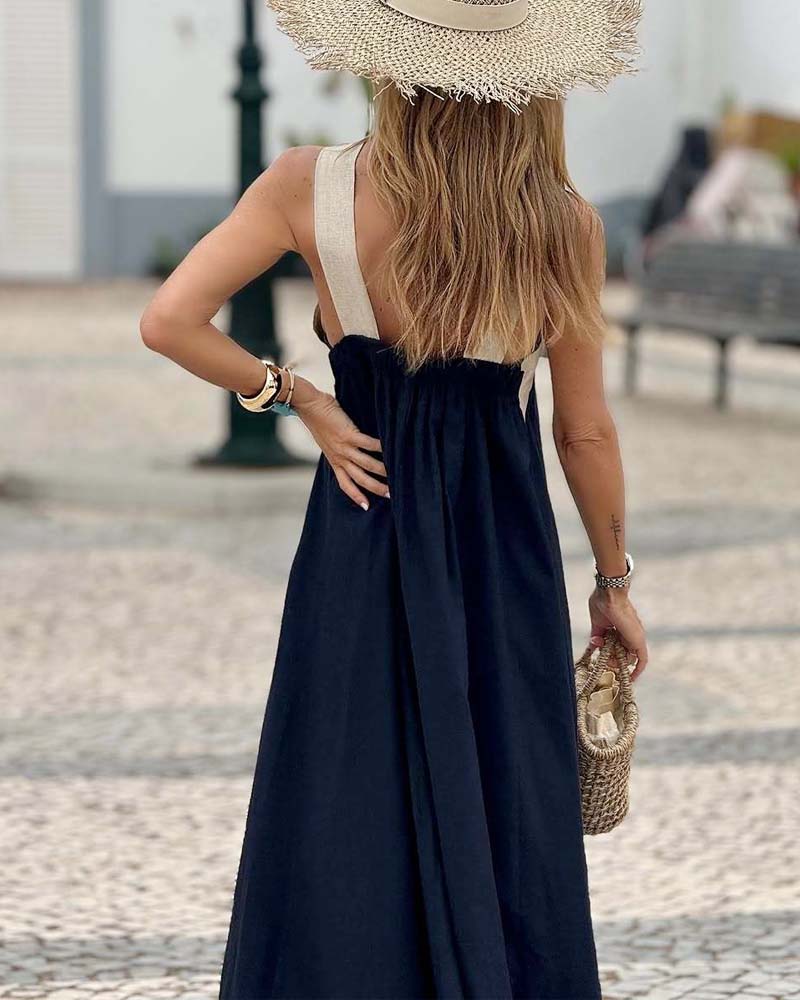 Lucía - Vestido con escote cruzado