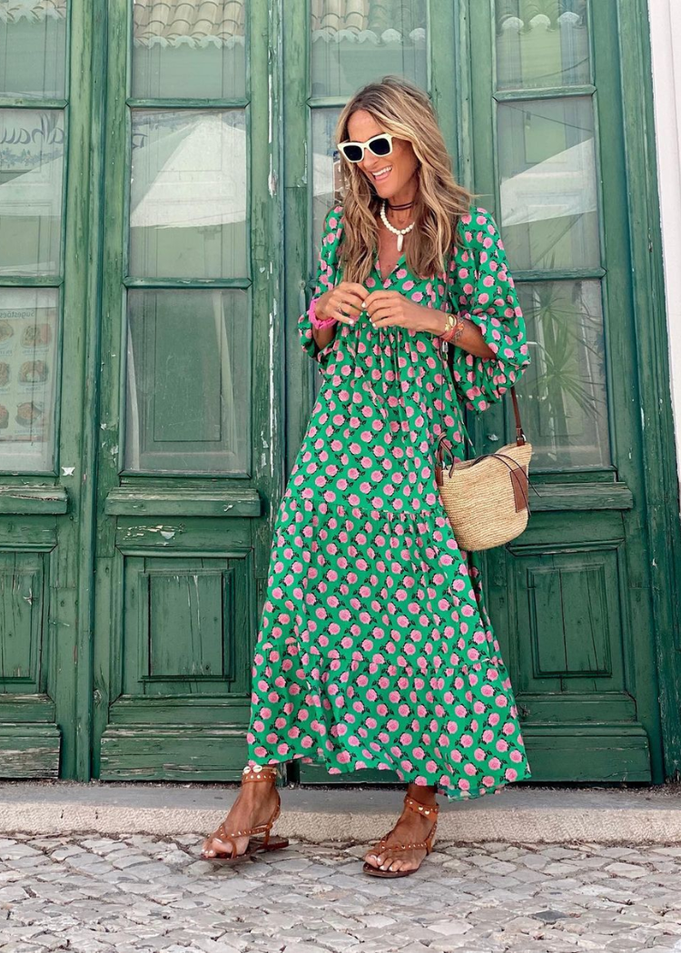 Julieta - Elegante vestido largo vintage