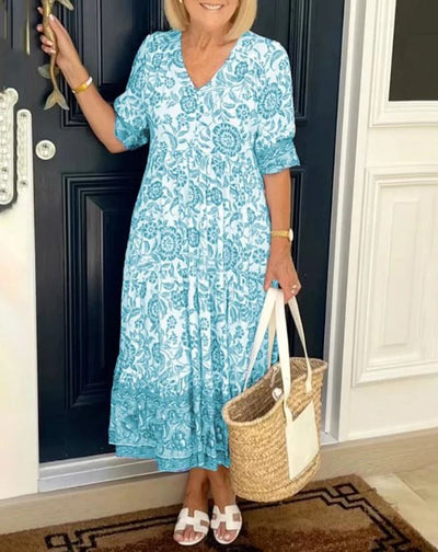 Alina - Vestido bohemio con escote en V