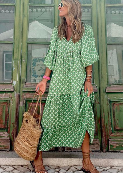 Julieta - Elegante vestido largo vintage