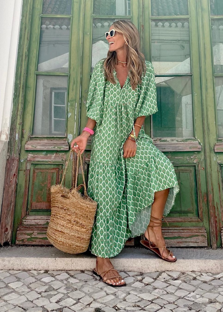 Julieta - Elegante vestido largo vintage