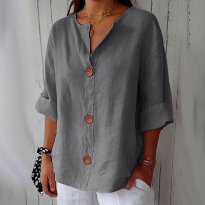 Noria - Blusa de lino relajada para una elegancia atemporal