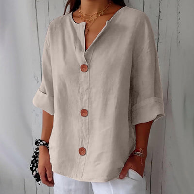 Noria - Blusa de lino relajada para una elegancia atemporal