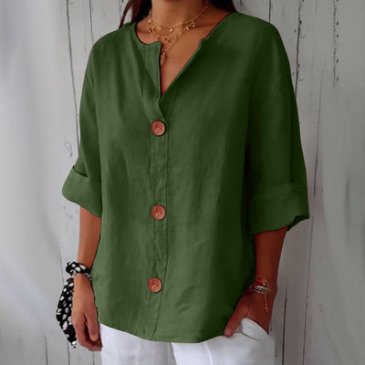 Noria - Blusa de lino relajada para una elegancia atemporal