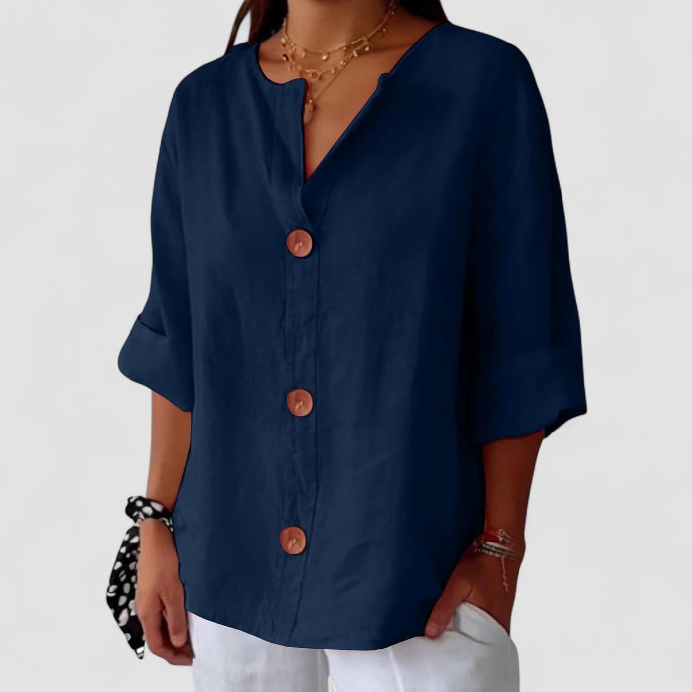 Noria - Blusa de lino relajada para una elegancia atemporal