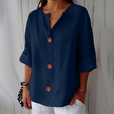 Noria - Blusa de lino relajada para una elegancia atemporal