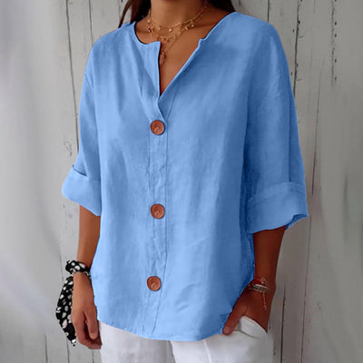 Noria - Blusa de lino relajada para una elegancia atemporal