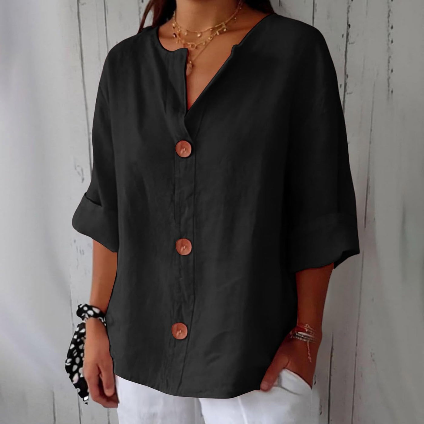Noria - Blusa de lino relajada para una elegancia atemporal