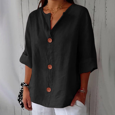 Noria - Blusa de lino relajada para una elegancia atemporal