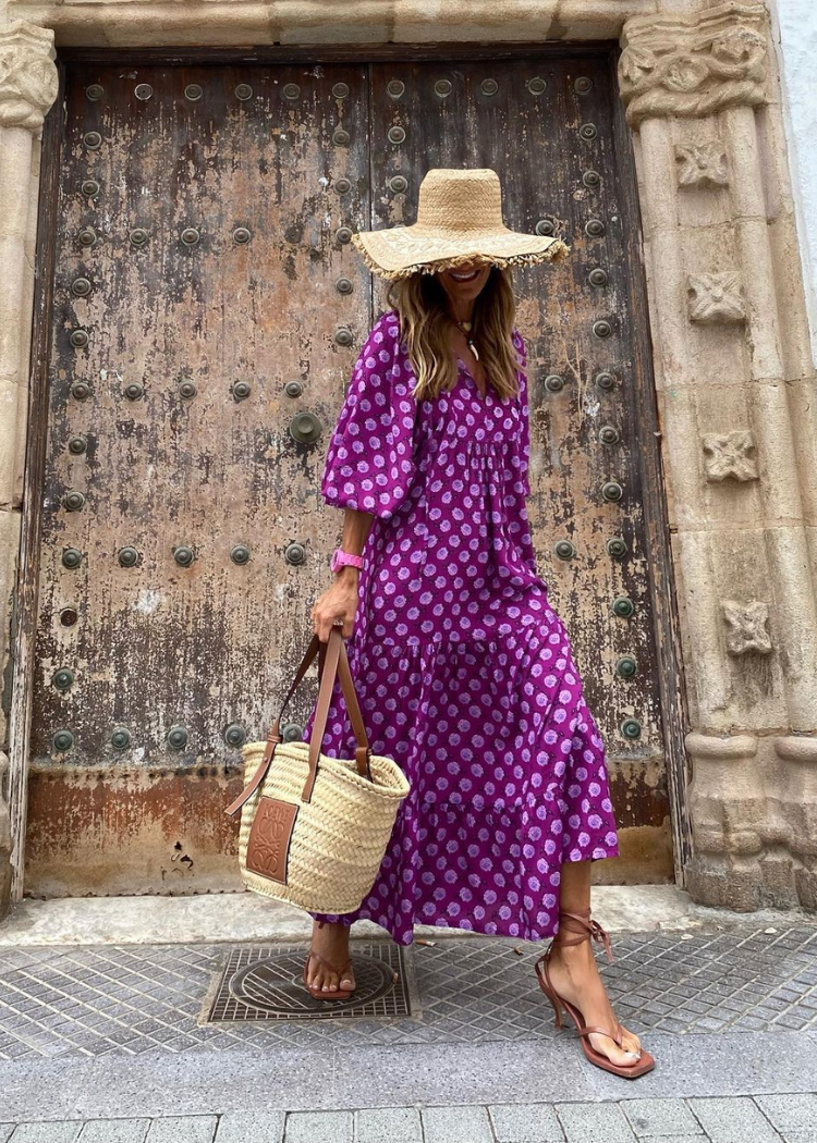 Julieta - Elegante vestido largo vintage