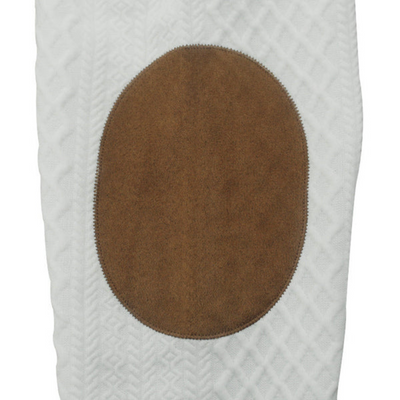 Jersey informal de manga larga con coderas para hombre