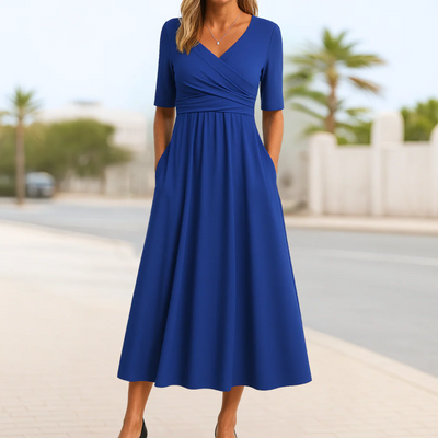 Joana - Elegante vestido de verano con los bolsillos