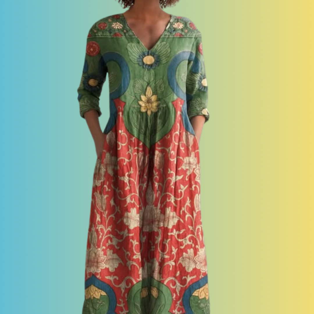 Angelina - Vestido midi boho de verano