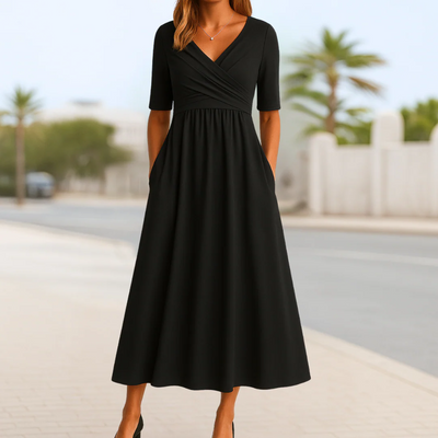 Joana - Elegante vestido de verano con los bolsillos