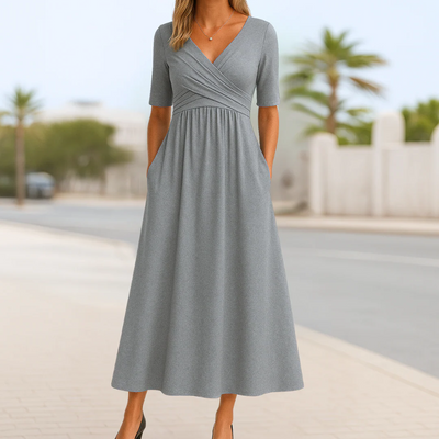 Joana - Elegante vestido de verano con los bolsillos