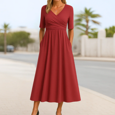 Joana - Elegante vestido de verano con los bolsillos