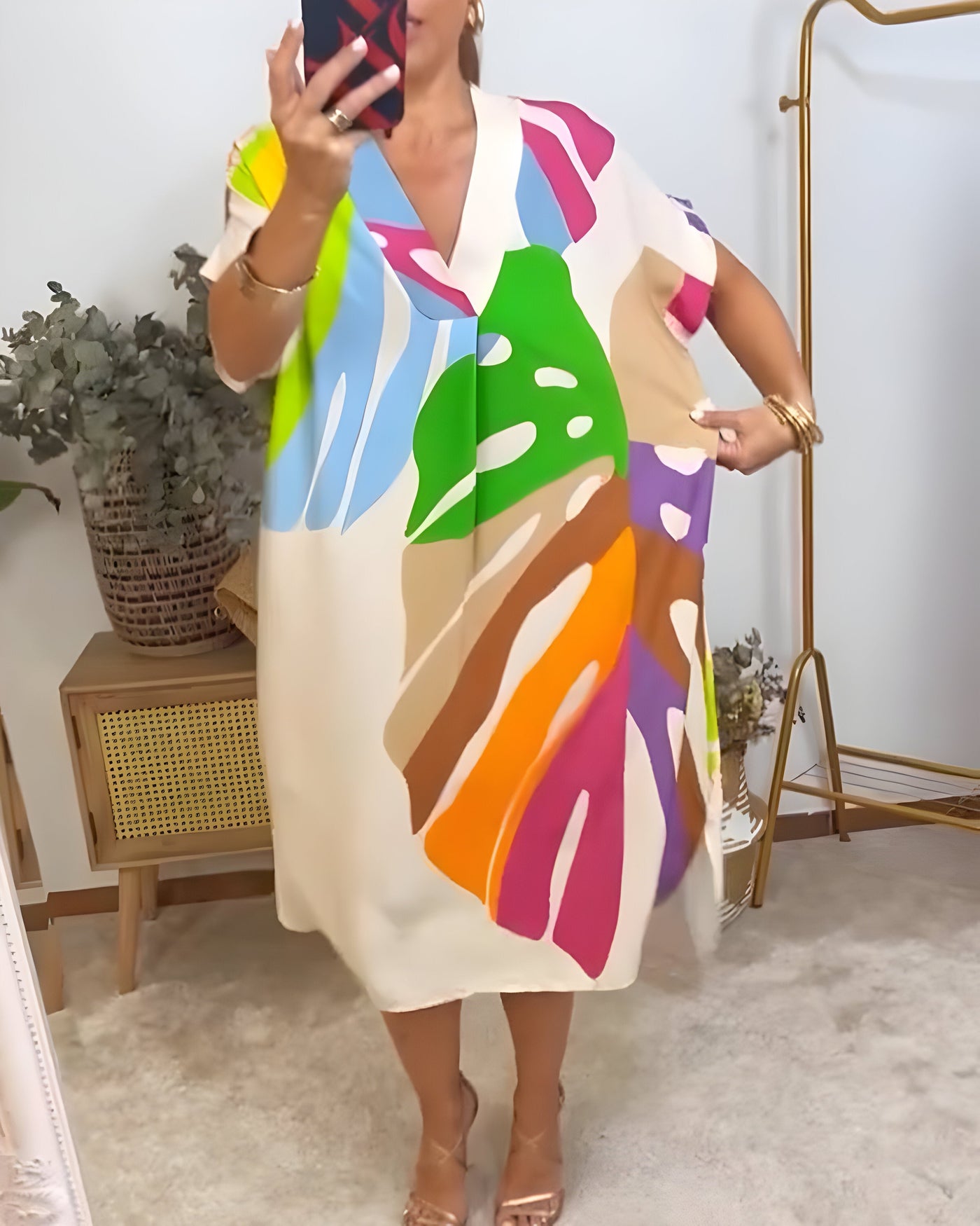 Rosalina - Vestido casual de colores vivos