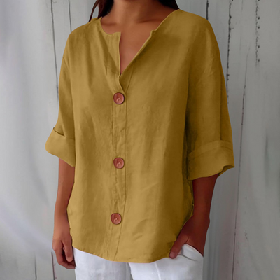 Noria - Blusa de lino relajada para una elegancia atemporal