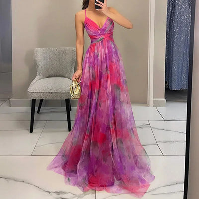 Gisela – Vestido largo con estampado floral
