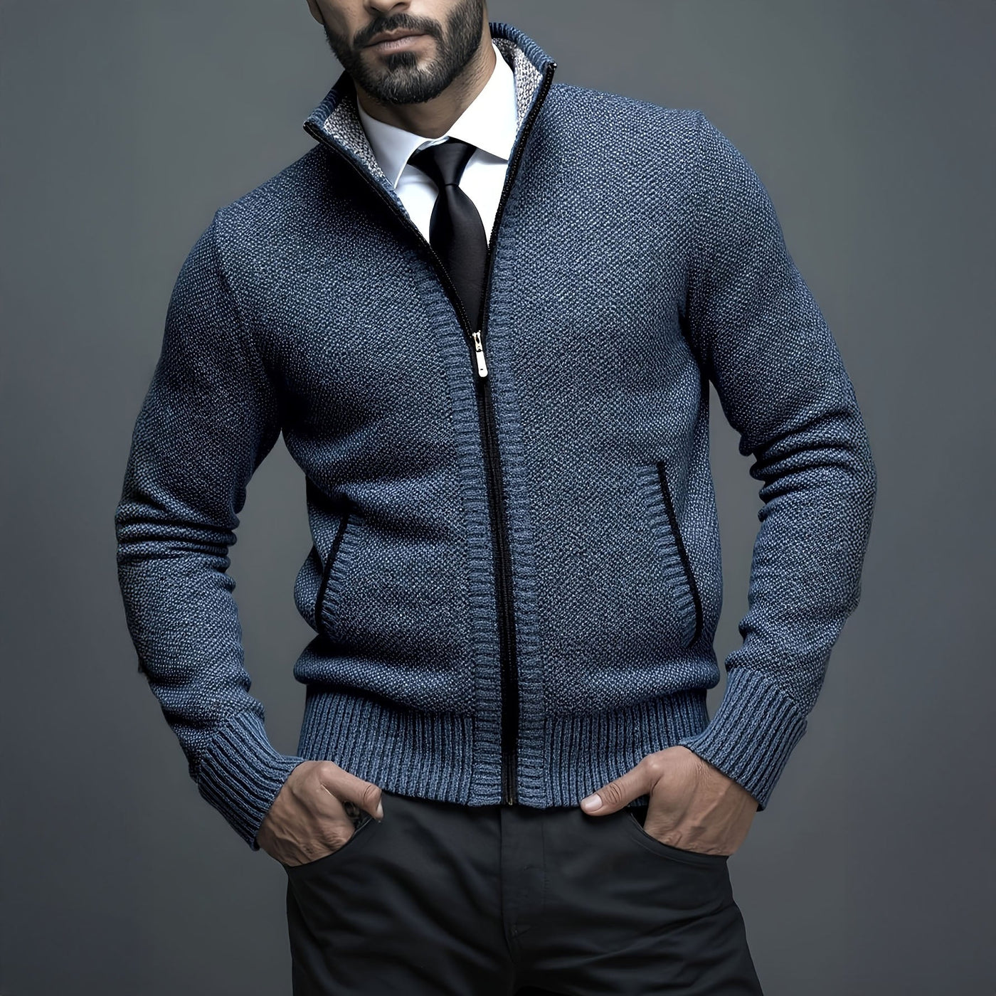 CHALECO HOMBRE LUXE CON CREMALLERA