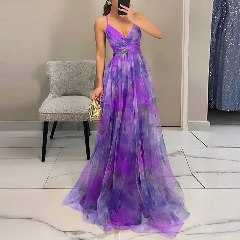 Gisela – Vestido largo con estampado floral