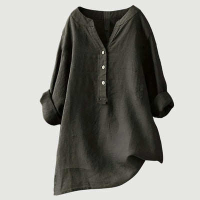 Freya - Blusa de lino y algodón de verano