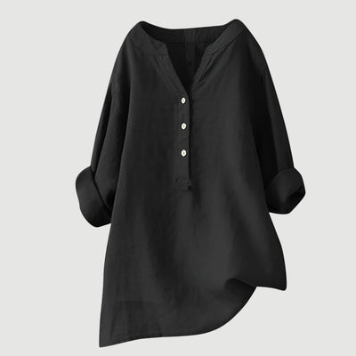 Freya - Blusa de lino y algodón de verano