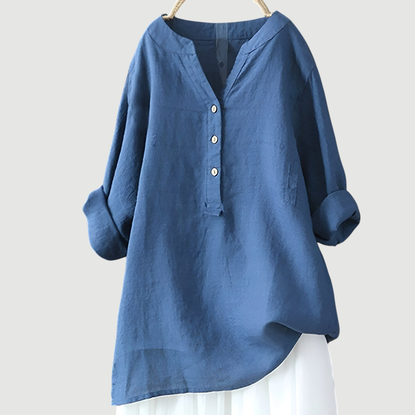 Freya - Blusa de lino y algodón de verano