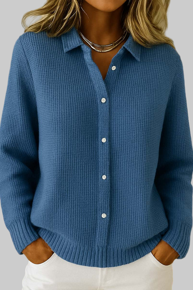 Teresa - Cárdigan clásico de punto con botones