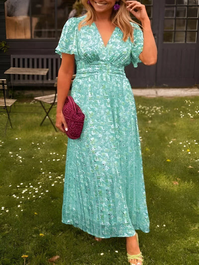 Marlena - Vestido con brillo veraniego con encanto femenino