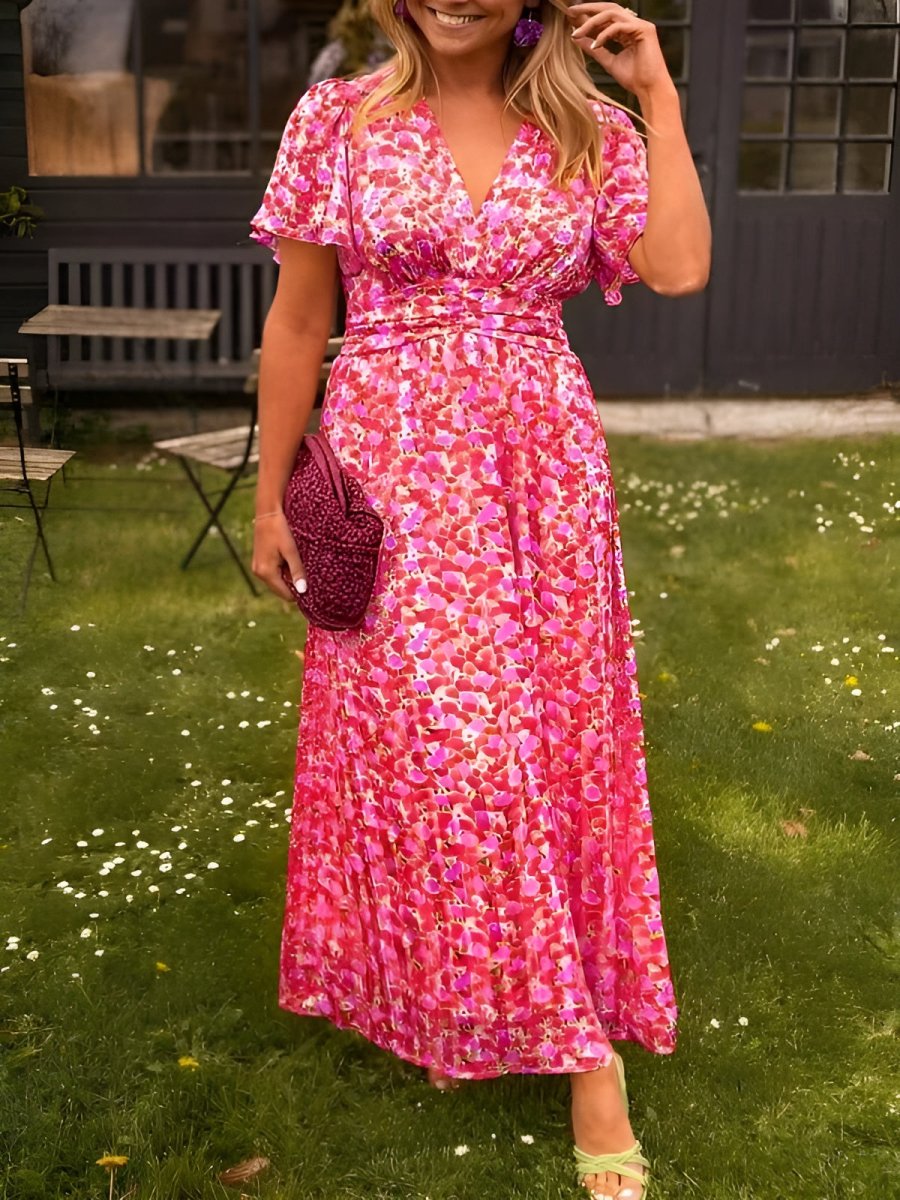 Marlena - Vestido con brillo veraniego con encanto femenino