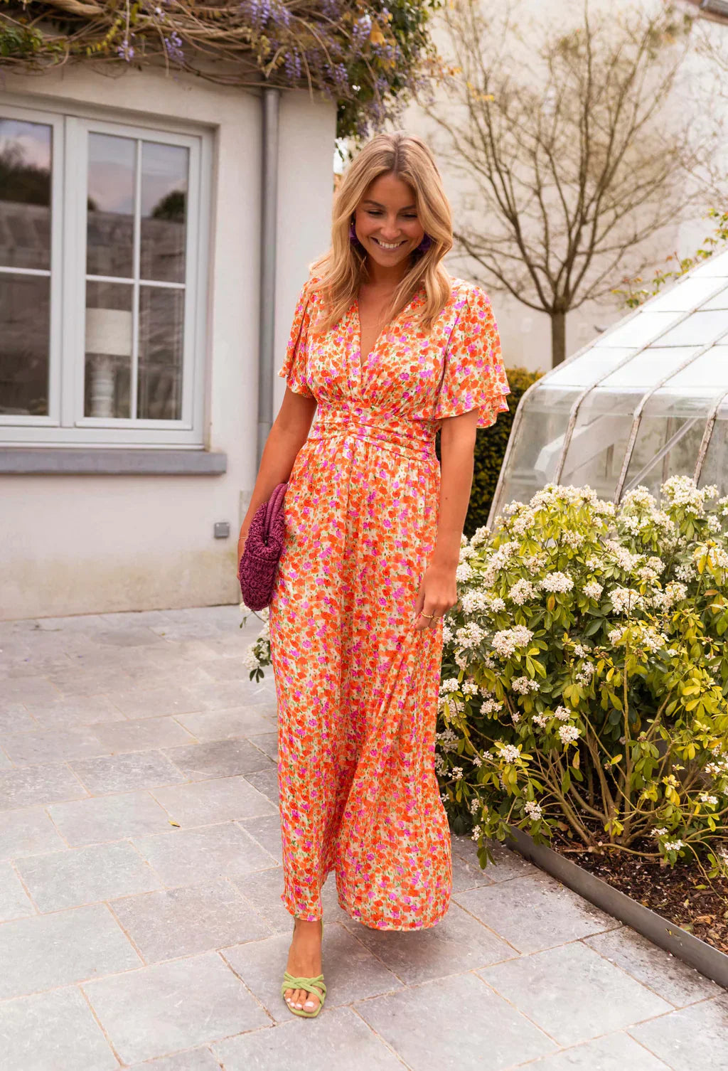 Marlena - Vestido con brillo veraniego con encanto femenino