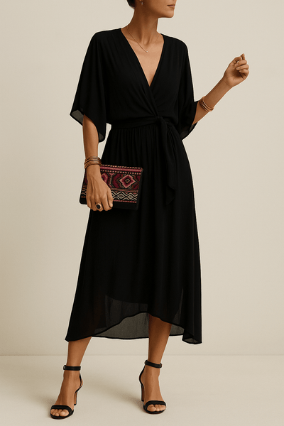 Sofía – Vestido con escote en V