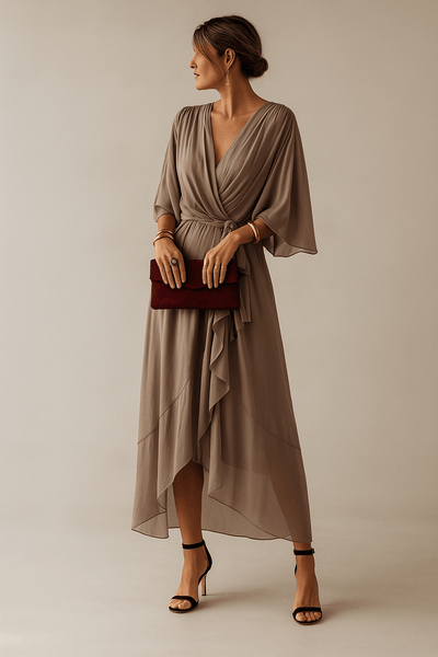 Sofía – Vestido con escote en V