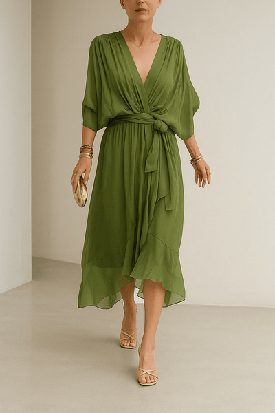 Sofía – Vestido con escote en V